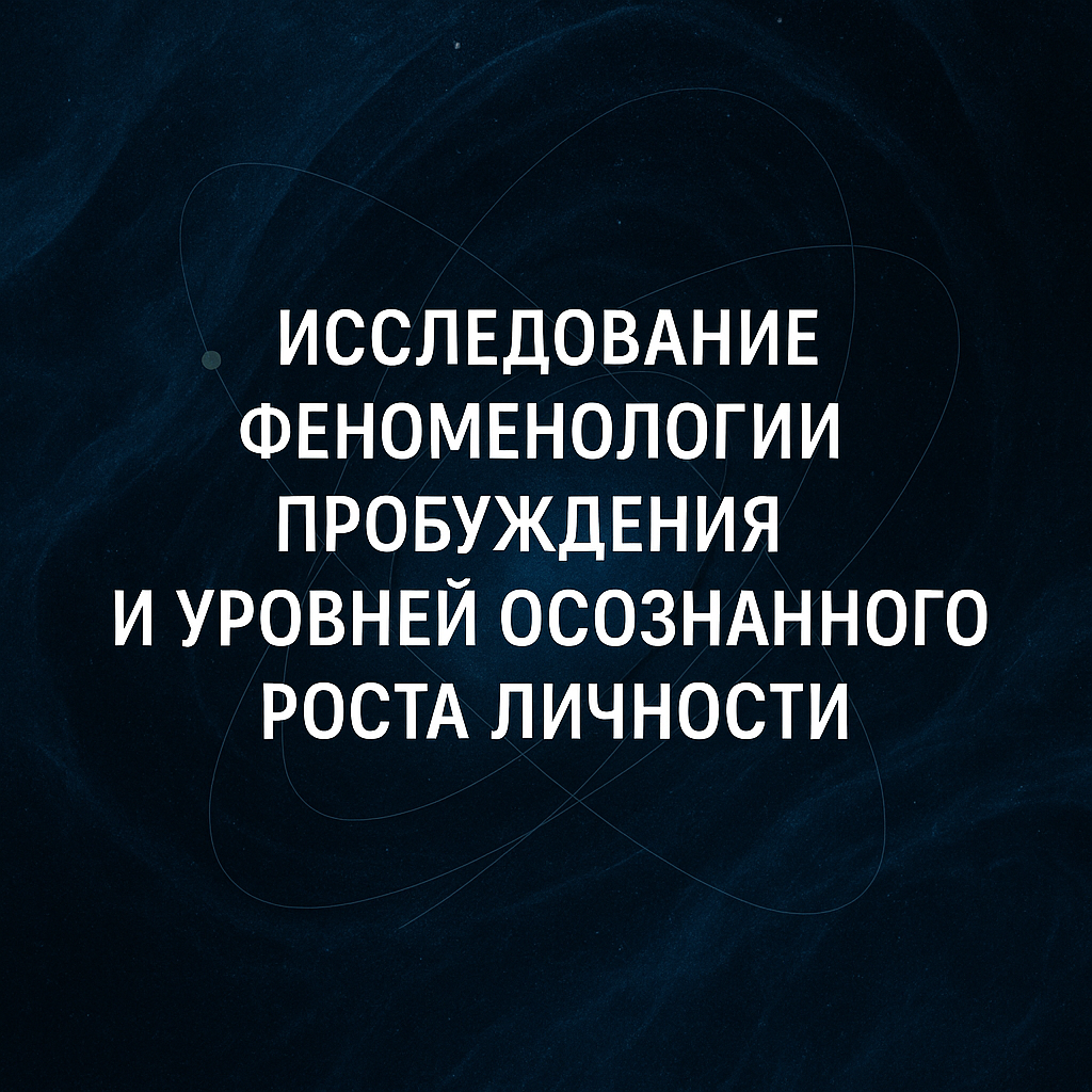 Исследование феноменологии пробуждения и уровней осознанного роста личности